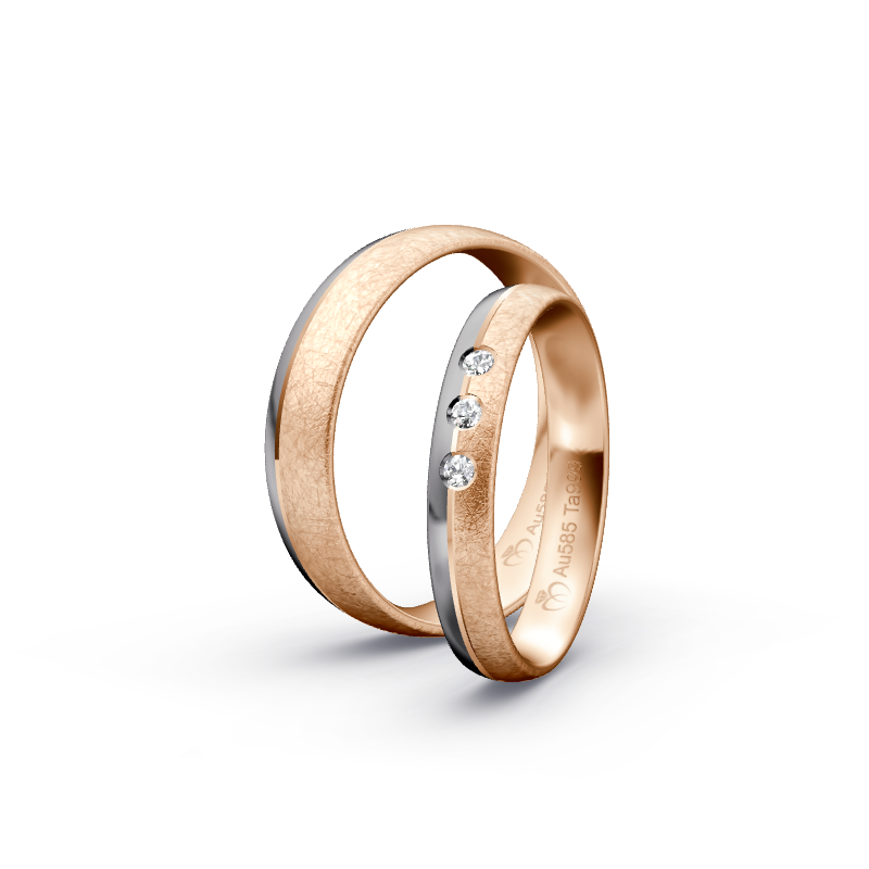 Miniaturbild: Trauringe TL1319 - Tantal/Rotgold