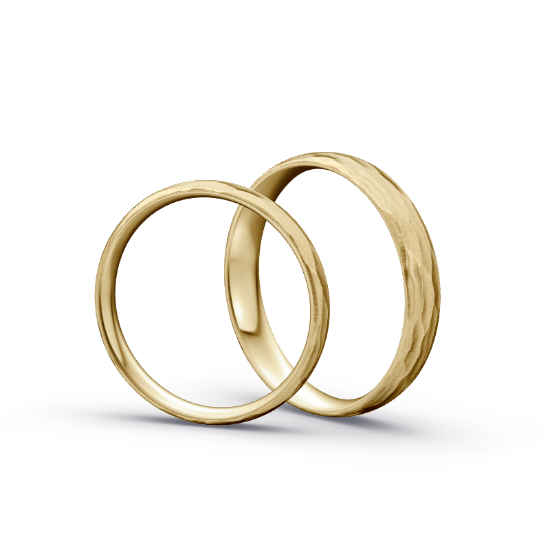Miniaturbild: Trauringe TL5832 - Gelbgold (Relief längs) | Eheringe aus Gold