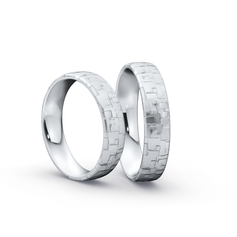Miniaturbild: Ringpaar TL5563 - Silber