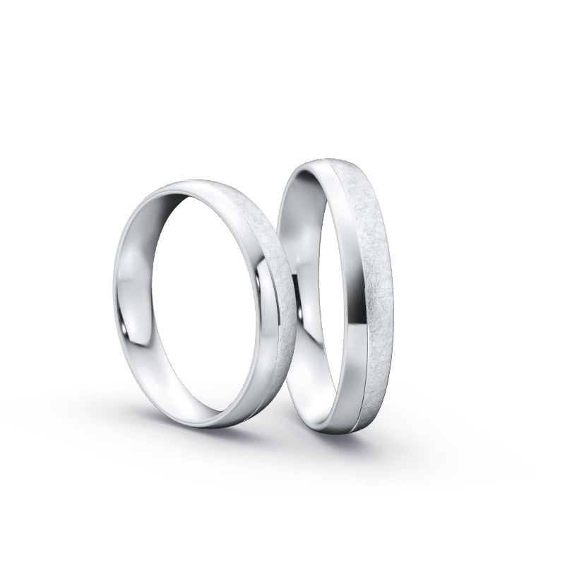 Miniaturbild: Ringpaar TL7946 - Silber