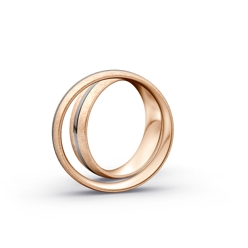 Miniaturbild: Trauringe TL2462 - Tantal/Rotgold