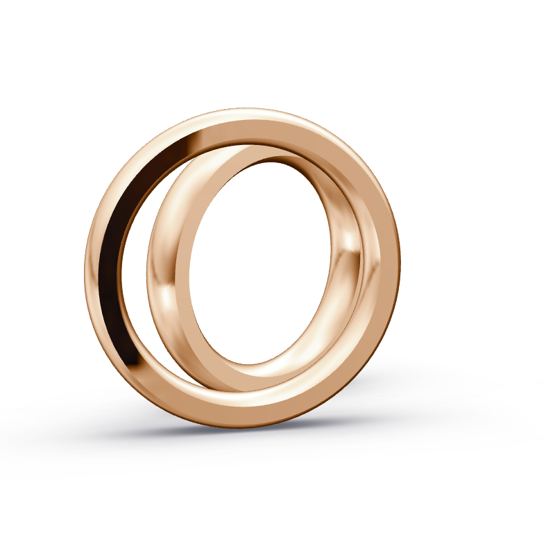 Miniaturbild: Trauringe TL8747 - Rotgold (Poliert) | Eheringe aus Gold