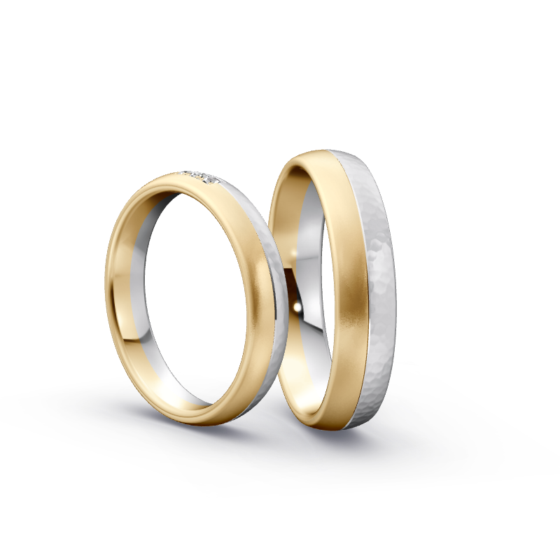 Miniaturbild: Trauringe TL4706 - Gelbgold/Weißgold