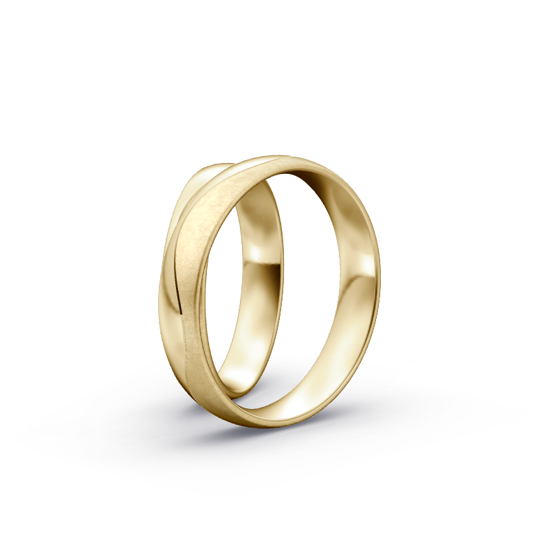 Miniaturbild: Trauringe TL8834 - Gelbgold (Fliesmatt / poliert) | Eheringe aus Gold