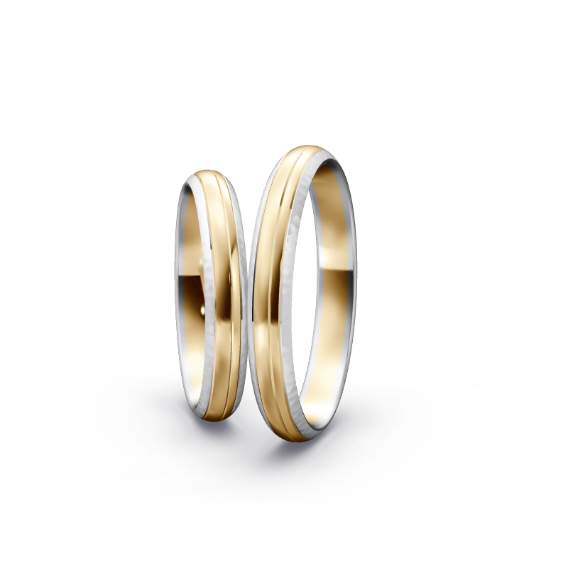 Miniaturbild: Trauringe TL2246 -Gelbgold/Weißgold