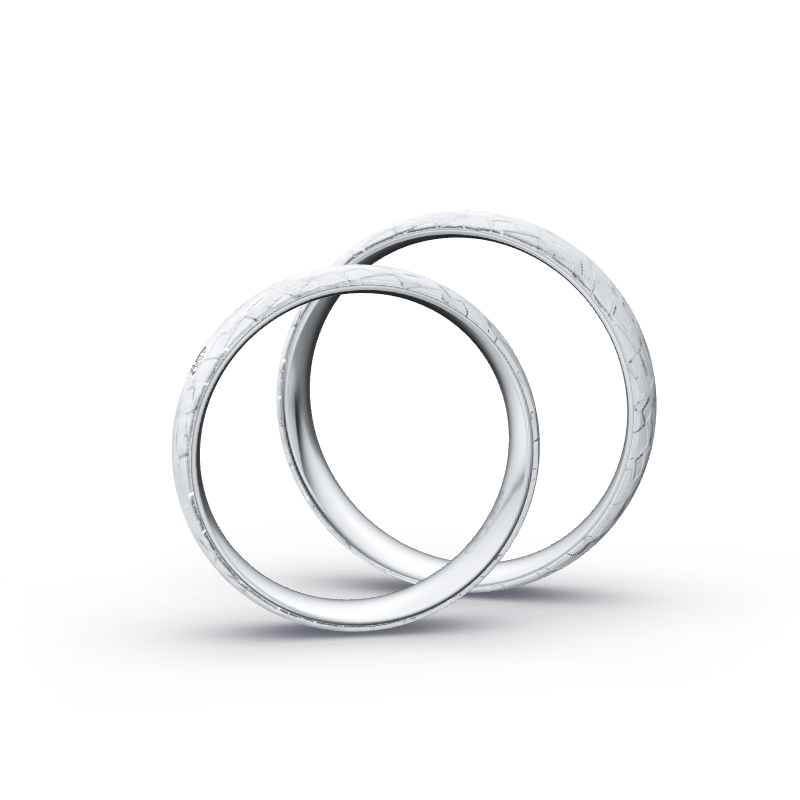 Miniaturbild: Ringpaar TL9159 - Silber