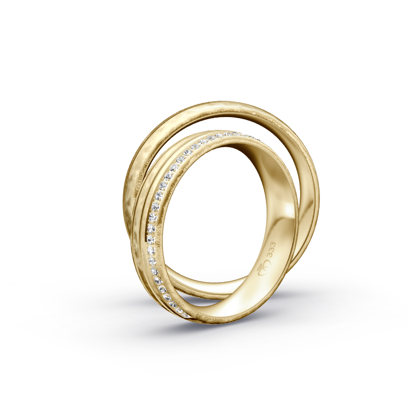 Miniaturbild: Trauringe TL4571 - Gelbgold (Spezialeismatt) | Eheringe aus Gold