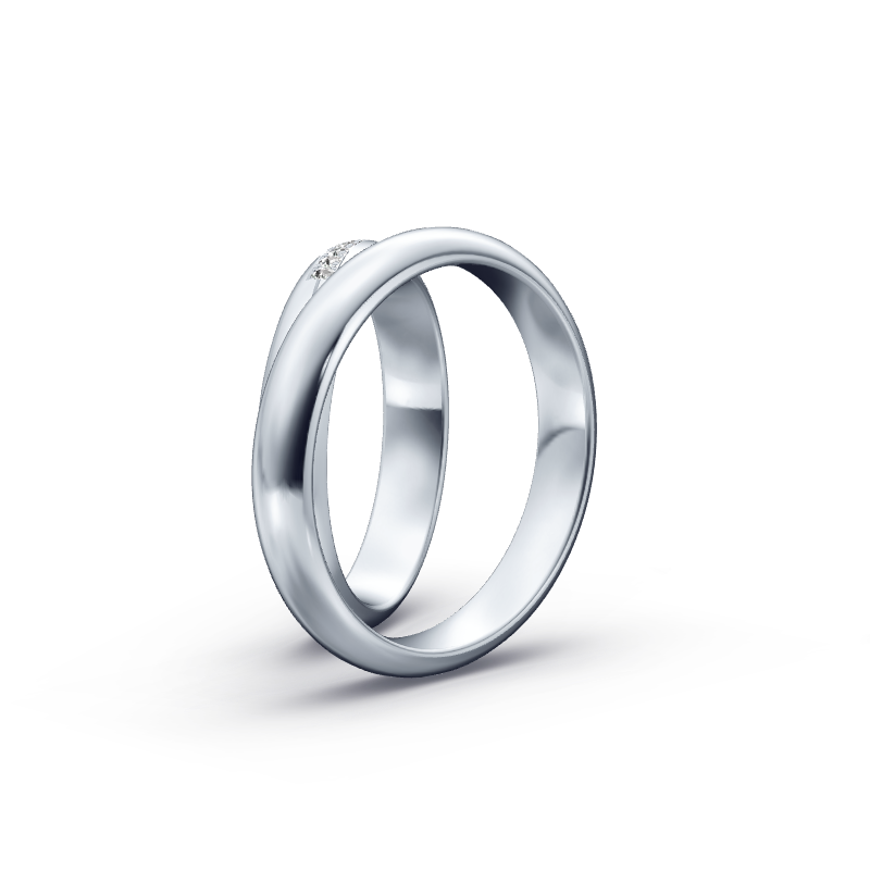 Miniaturbild: Trauringe TL5621 - Platin (Poliert) mit 23 Brillanten