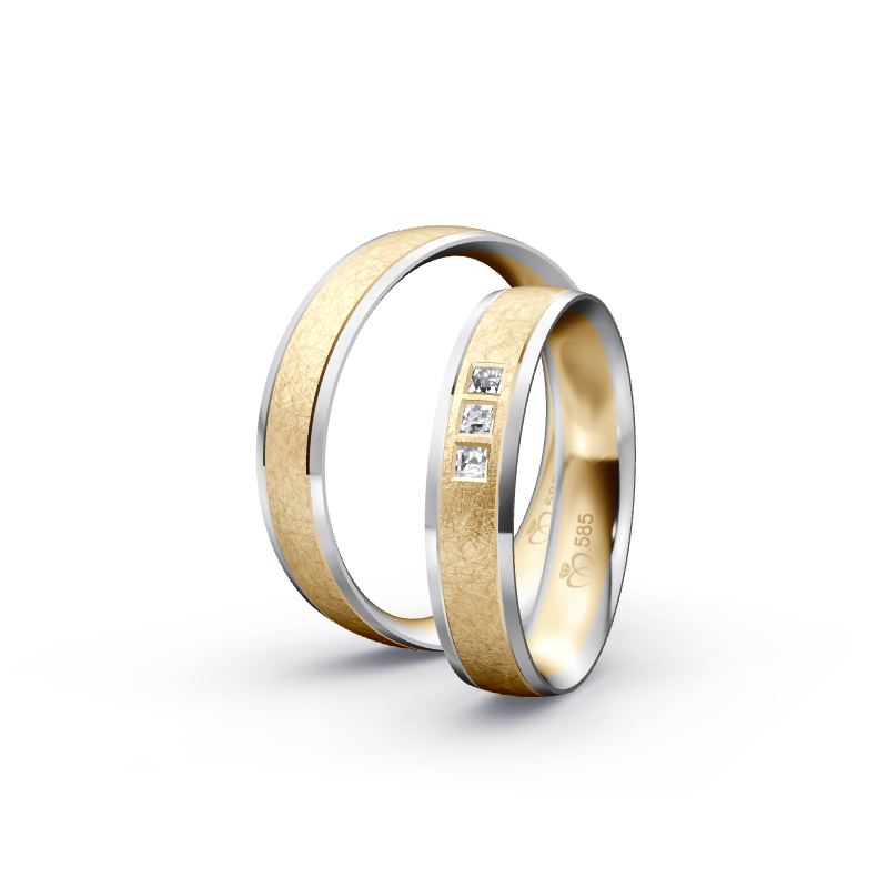 Miniaturbild: Trauringe TL4619 - Gelbgold/Weißgold