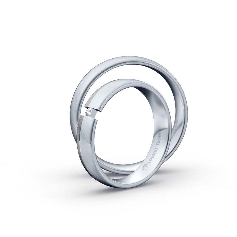 Miniaturbild: Trauringe TL3455 - Tantal/Platin