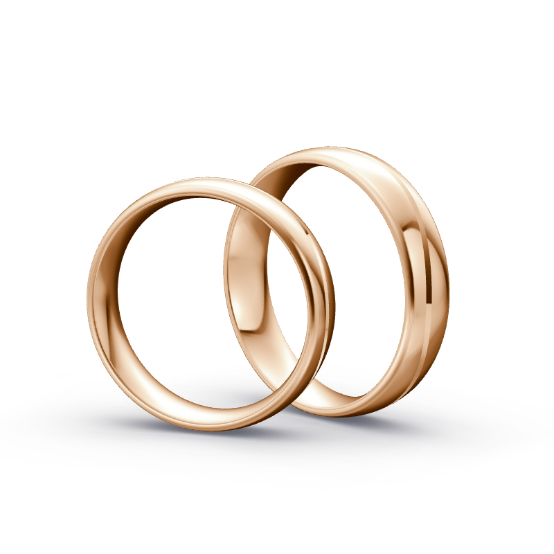 Miniaturbild: Trauringe TL3488 - Rotgold (Poliert) | Eheringe aus Gold