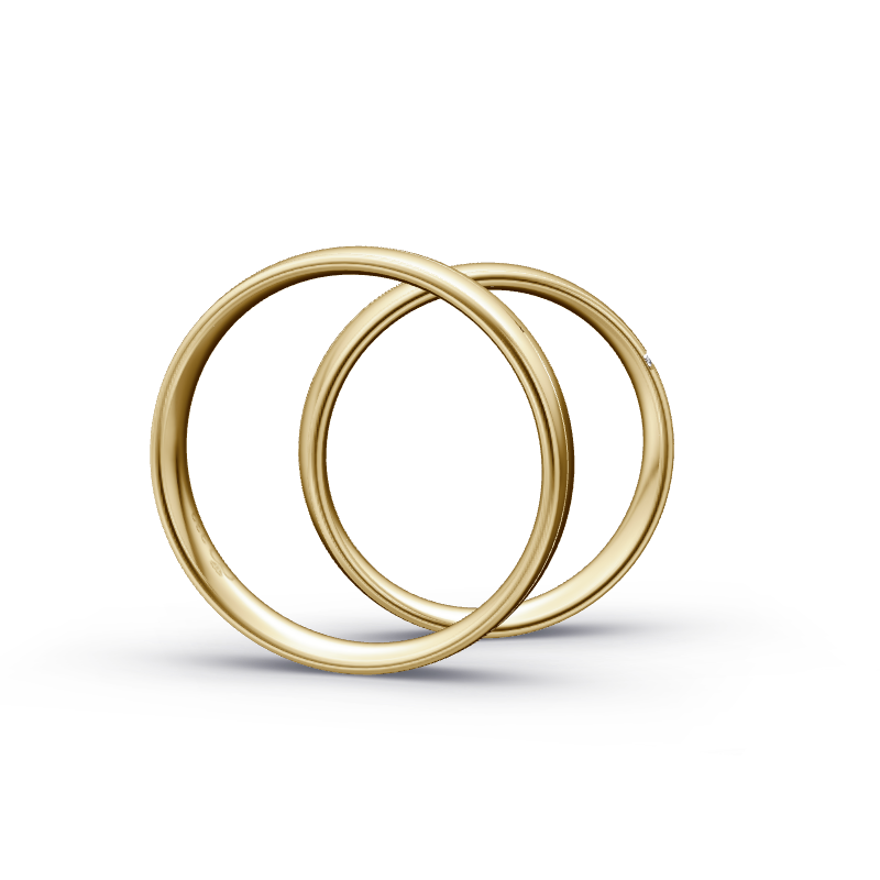 Miniaturbild: Trauringe TL4862 - Gelbgold (Poliert) | Eheringe aus Gold