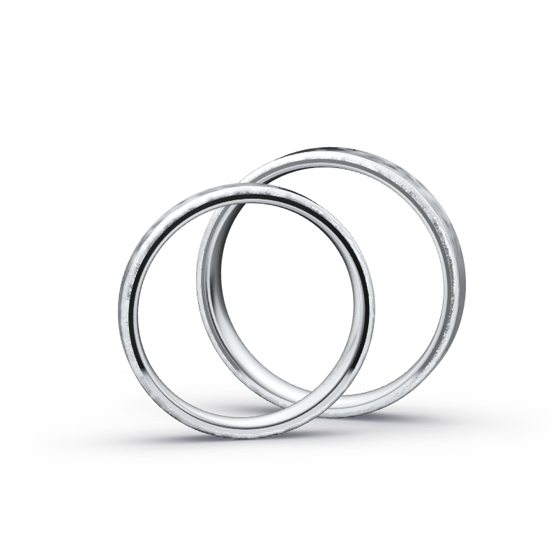 Miniaturbild: Ringpaar TL8700 - Silber