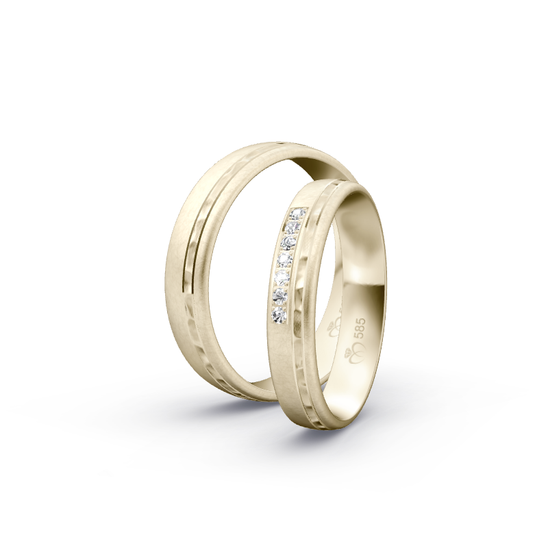 Miniaturbild: Trauringe TL8619 - Chamois (Altweißgold)