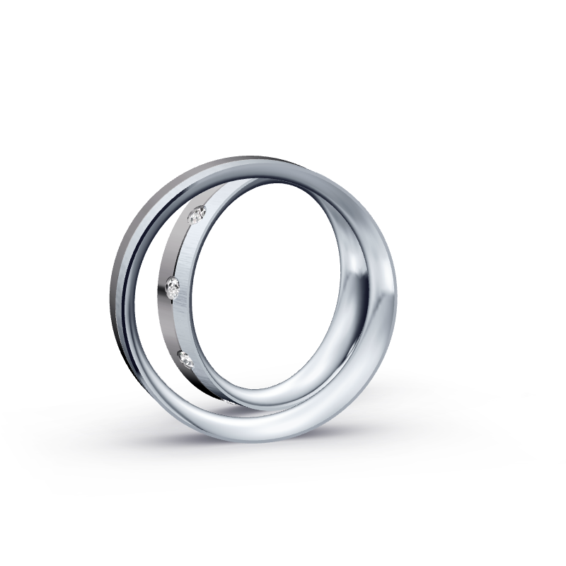 Miniaturbild: Trauringe TL4484 - Tantal/Platin