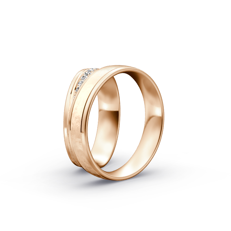 Miniaturbild: Trauringe TL9266 - Rotgold (Poliert / Spezialeismatt) | Eheringe aus Gold