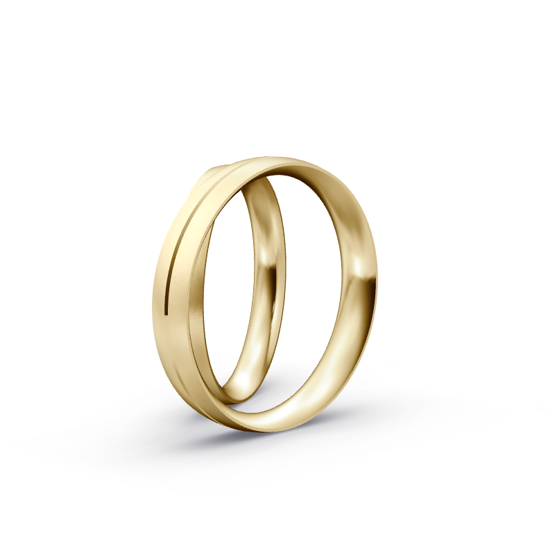 Miniaturbild: Trauringe TL8684 - Gelbgold (Sandmatt fein) | Eheringe aus Gold