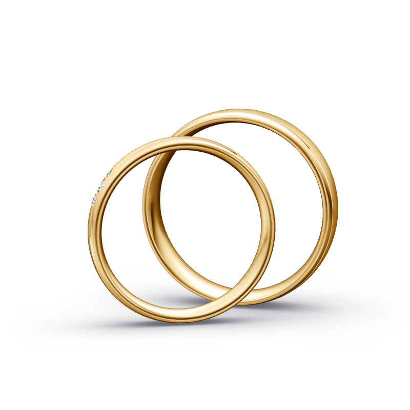 Miniaturbild: Trauringe TL8514 - Sattgelb-Gold