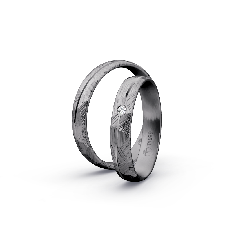 Miniaturbild: Trauringe TL7168 - Tantal (Fels) | 999er Tantal Ring