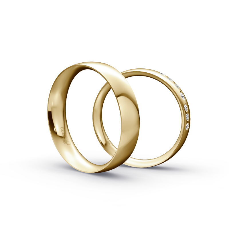 Miniaturbild: Trauringe TL9422 - Gelbgold (Poliert) | Eheringe aus Gold
