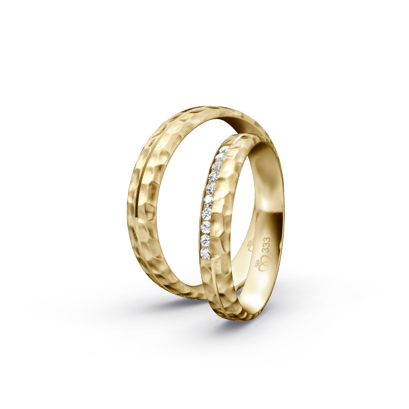 Miniaturbild: Trauringe TL3649 - Gelbgold (Kies) | Eheringe aus Gold