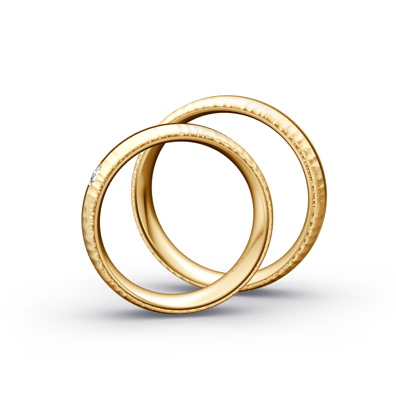 Miniaturbild: Trauringe TL6958 - Sattgelb-Gold