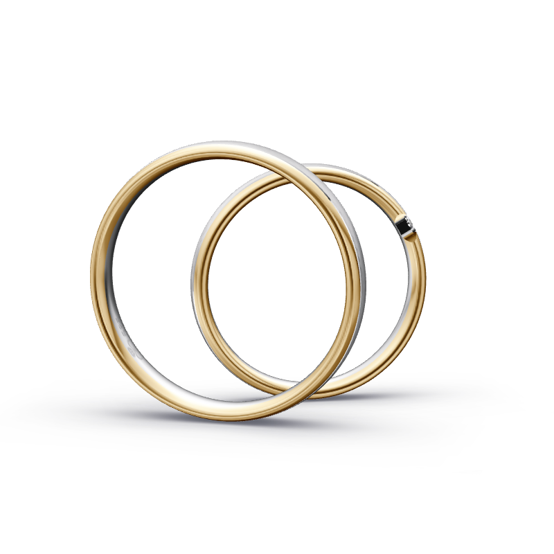 Miniaturbild: Trauringe TL6407 - Gelbgold/Weißgold