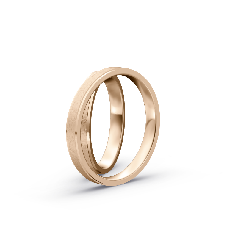 Miniaturbild: Trauringe TL2419 - Roségold (Kreismatt) | Eheringe aus Gold