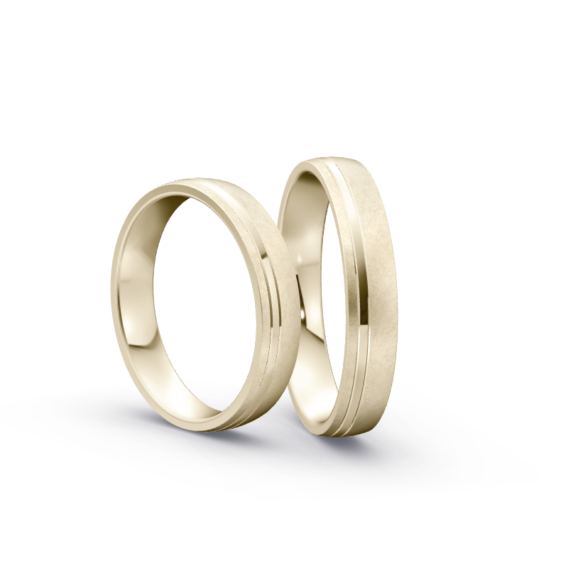 Miniaturbild: Trauringe TL8096 - Chamois (Altweißgold)
