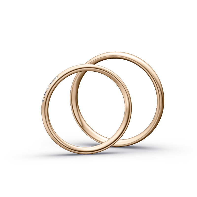 Miniaturbild: Trauringe TL3141 - Roségold (Poliert) | Eheringe aus Gold