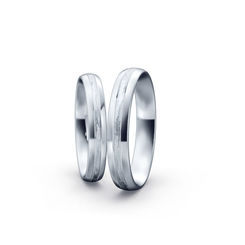 Miniaturbild: Trauringe TL1862 - Platin (Wasserfall) mit 1 Prinzess