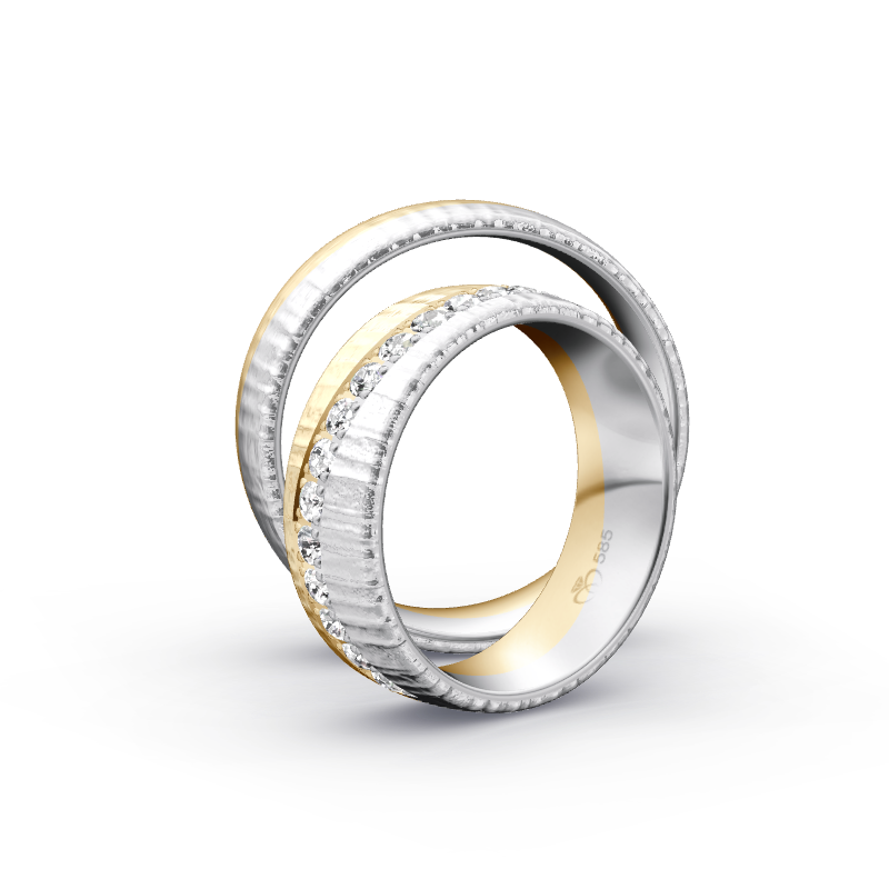 Miniaturbild: Trauringe TL4530 - Gelbgold/Weißgold
