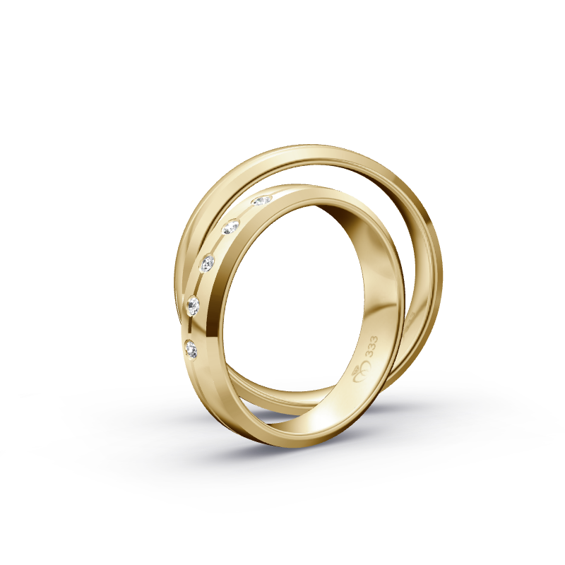 Miniaturbild: Trauringe TL8443 - Gelbgold (Poliert) | Eheringe aus Gold