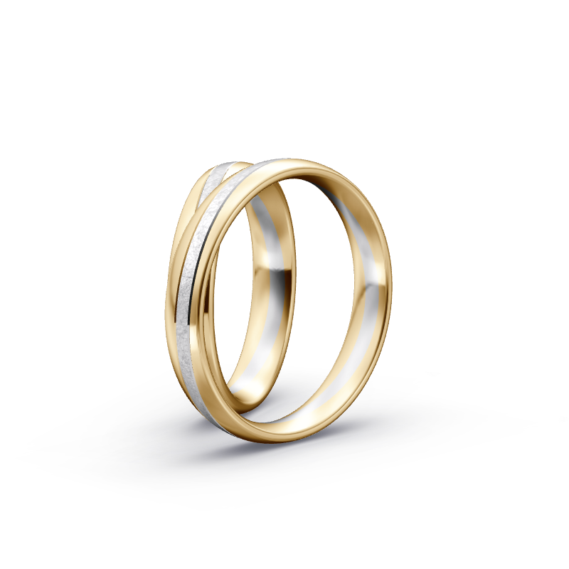 Miniaturbild: Trauringe TL3327 - Gelbgold/Weißgold