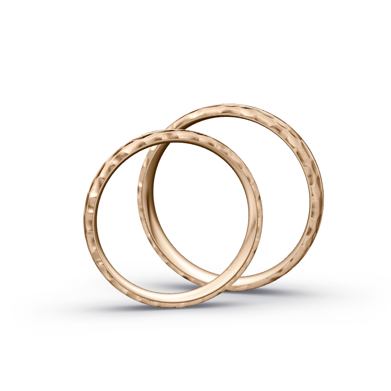 Miniaturbild: Trauringe TL3649 - Roségold (Kies) | Eheringe aus Gold