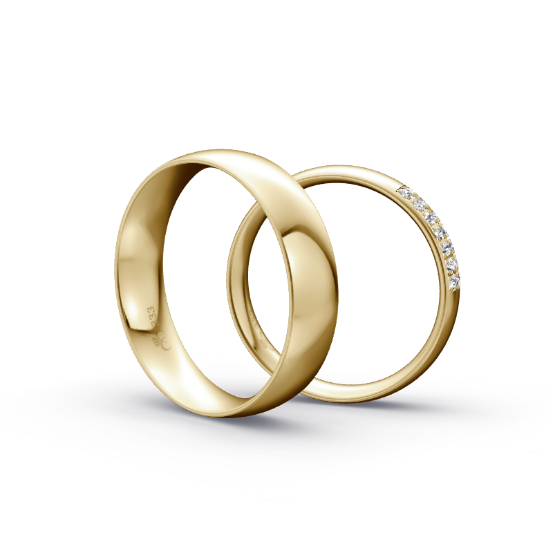 Miniaturbild: Trauringe TL6326 - Gelbgold (Poliert) | Eheringe aus Gold