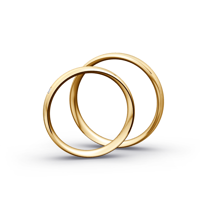 Miniaturbild: Trauringe TL8275 - Sattgelb-Gold