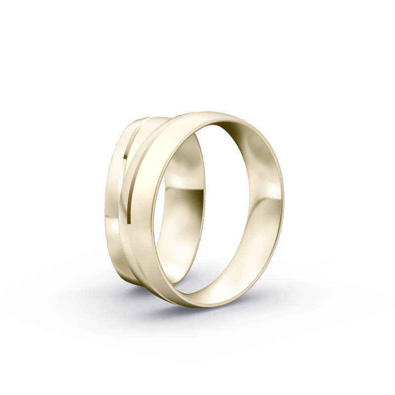 Miniaturbild: Trauringe TL6752 - Chamois (Altweißgold)