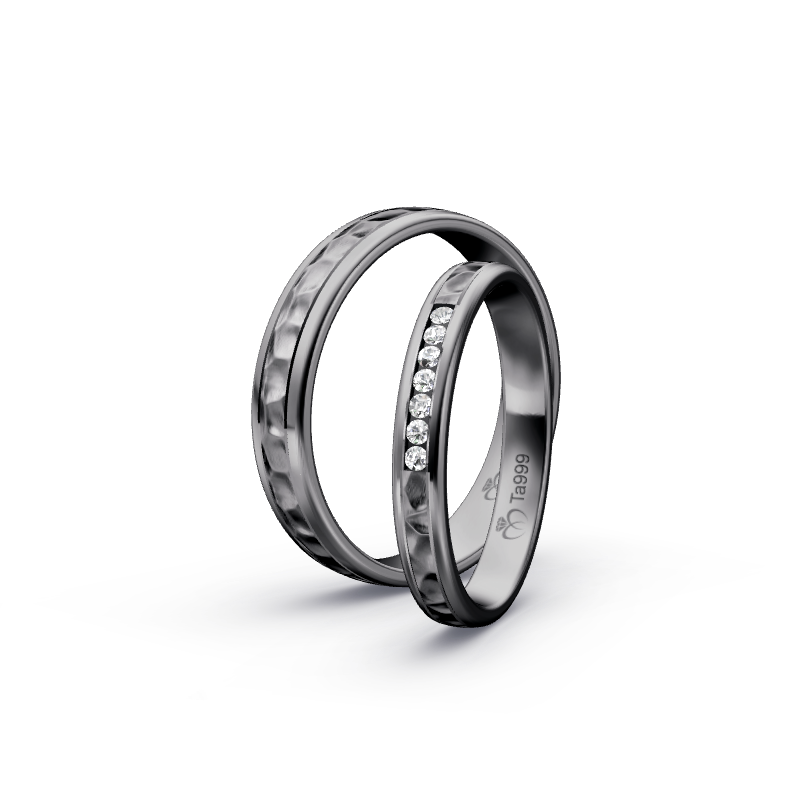 Miniaturbild: Trauringe TL3226 - Tantal (Kies / poliert) | 999er Tantal Ring