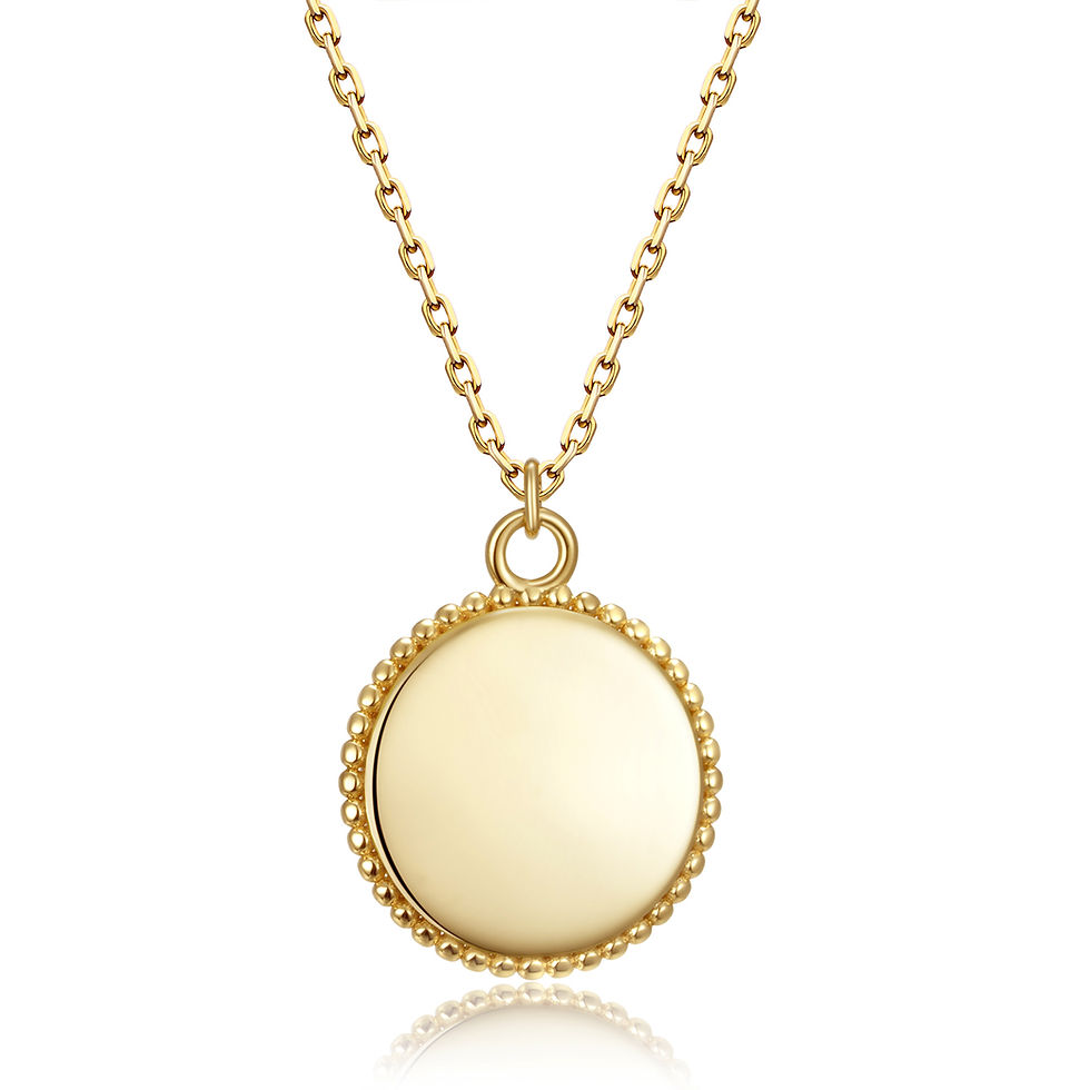 Miniaturbild: Collier mit Gravurplatte im Vintage Look Silber 925/- TL08562