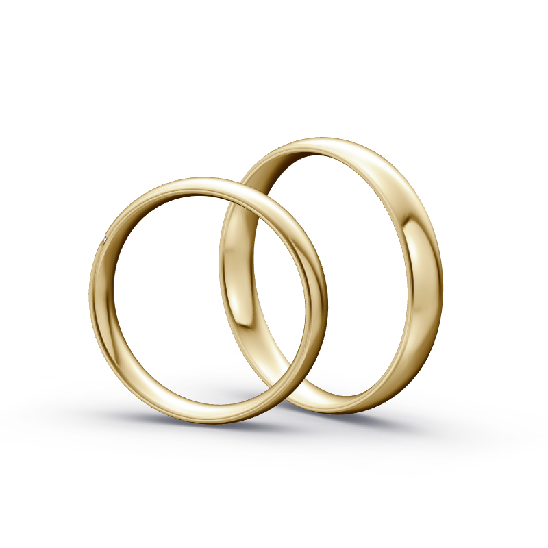 Miniaturbild: Trauringe TL7784 - Gelbgold (Poliert) | Eheringe aus Gold