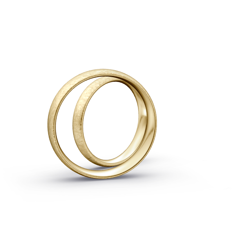 Miniaturbild: Trauringe TL3320 - Gelbgold (Eismatt) | Eheringe aus Gold