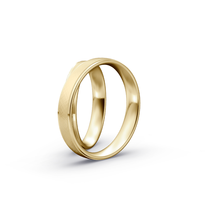 Miniaturbild: Trauringe TL8261 - Gelbgold (Kreuzmatt) | Eheringe aus Gold
