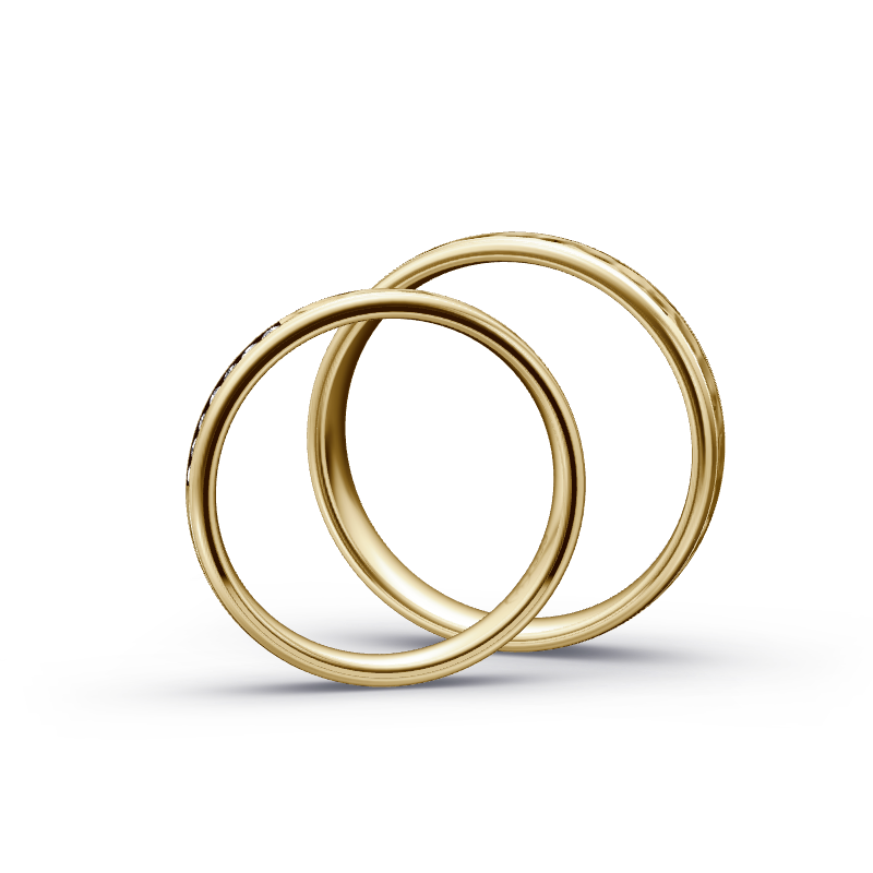 Miniaturbild: Trauringe TL3226 - Gelbgold (Kies / poliert) | Eheringe aus Gold
