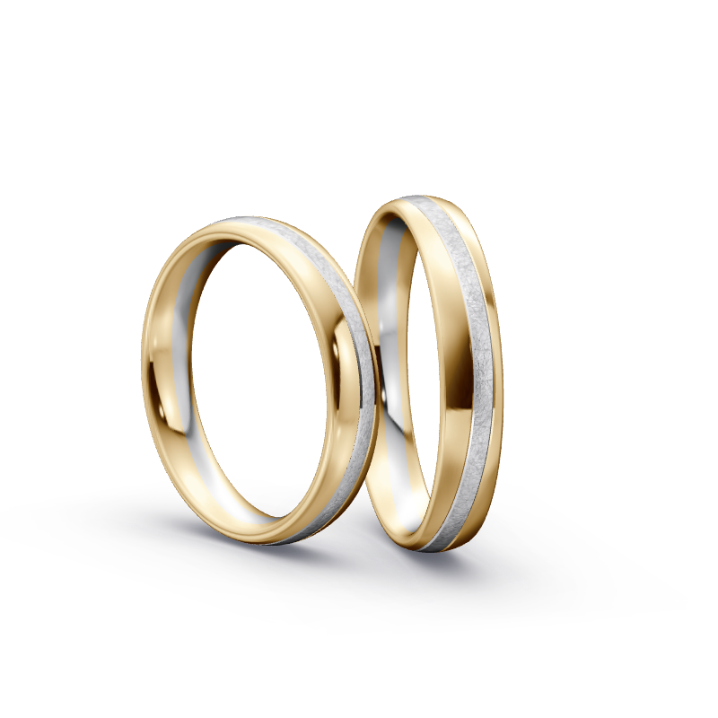 Miniaturbild: Trauringe TL3327 - Gelbgold/Weißgold