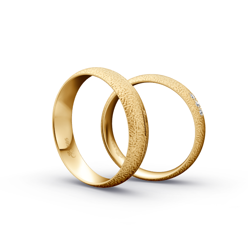 Miniaturbild: Trauringe TL9643 - Sattgelb-Gold