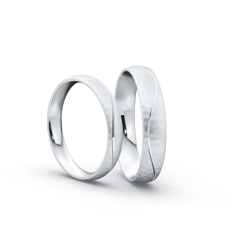 Miniaturbild: Ringpaar TL8756 - Silber