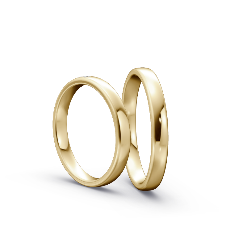 Miniaturbild: Trauringe TL7386 - Gelbgold (Poliert) | Eheringe aus Gold