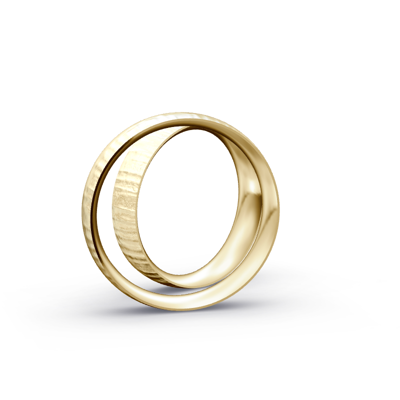 Miniaturbild: Trauringe TL8962 - Gelbgold (Relief) | Eheringe aus Gold
