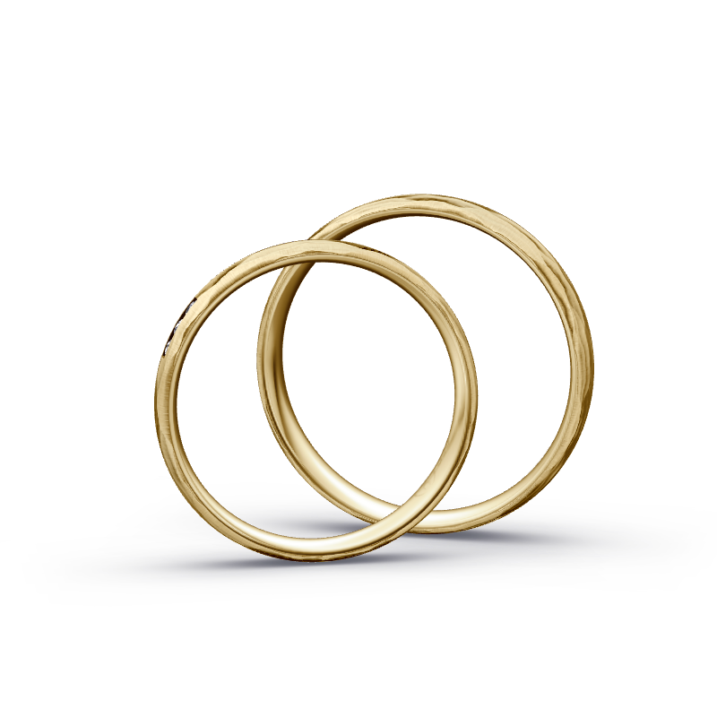 Miniaturbild: Trauringe TL5832 - Gelbgold (Relief längs) | Eheringe aus Gold